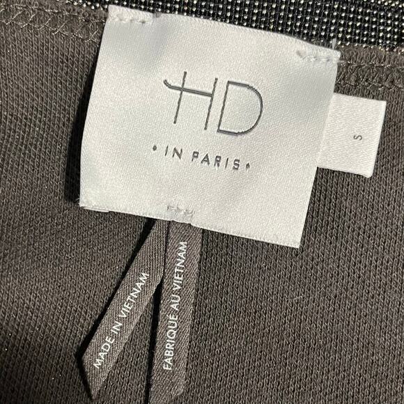 HD in Paris Anthropologie Metallic Bronze High Low Asymmetrical Skirt Size Small - Picture 6 of 11